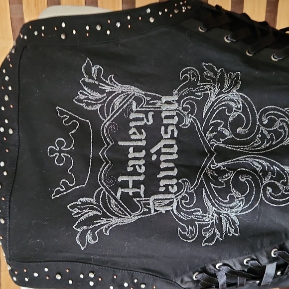 Euc!! Harley Davidson jean like vest - Picture 7 of 13